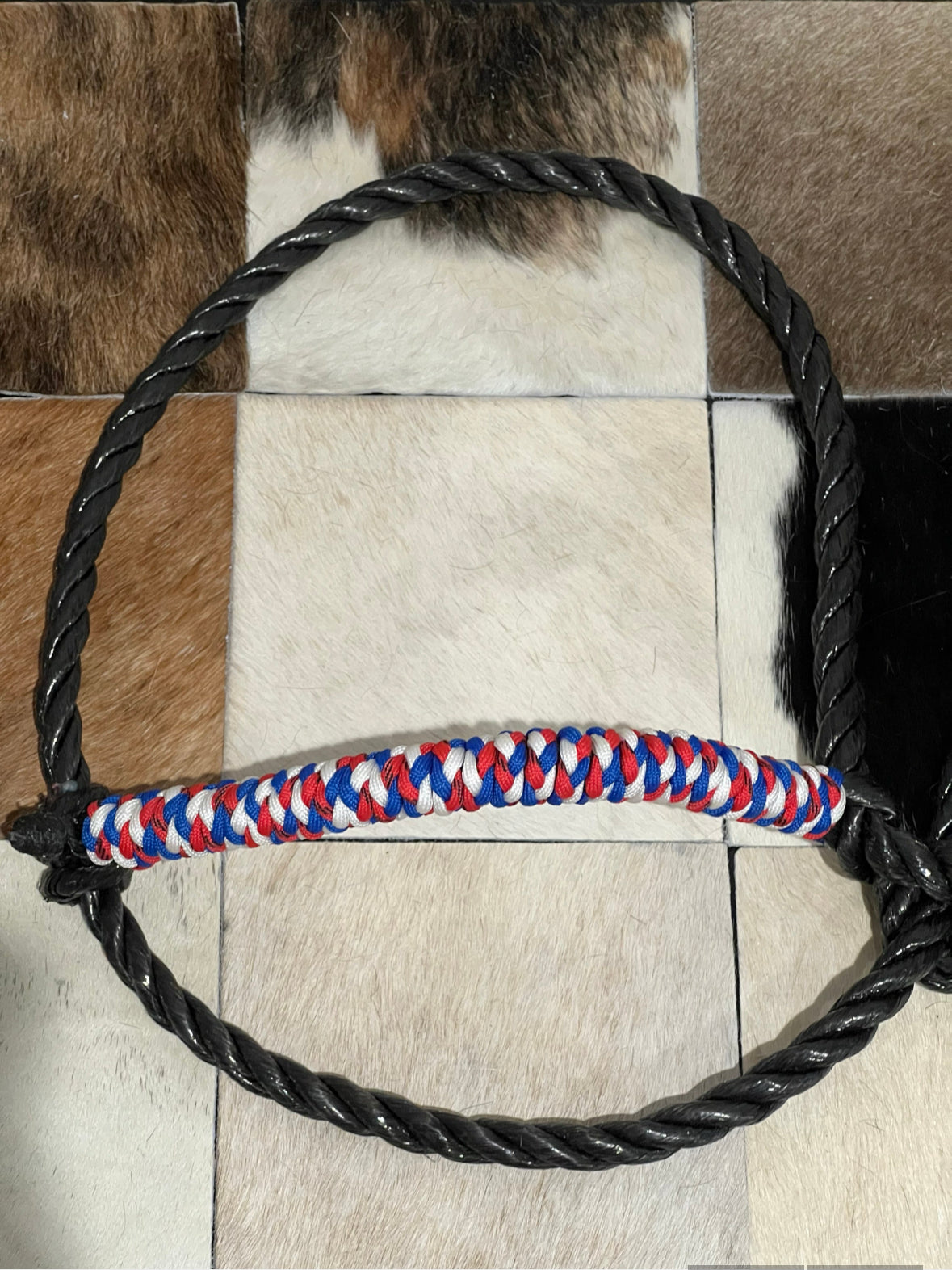 Cattle Rope Halter- Black Rope